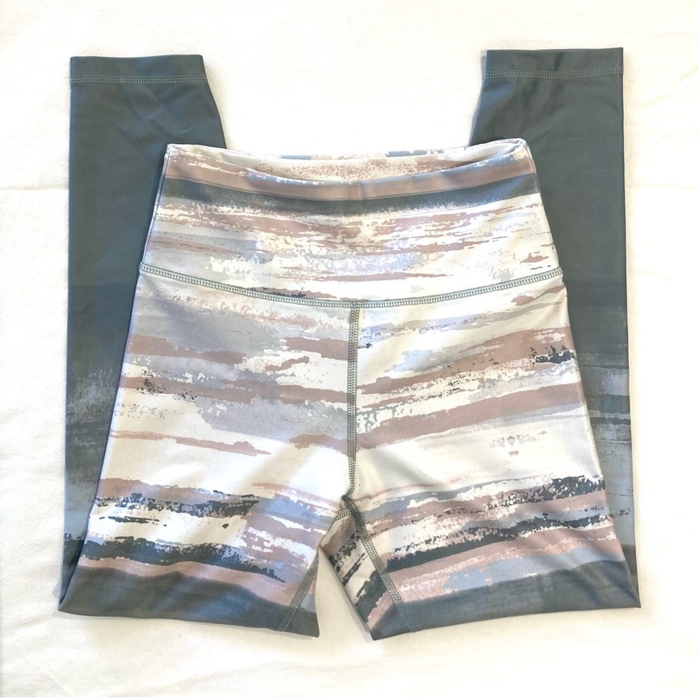 Marika sea green, blue, pink and cream leggings